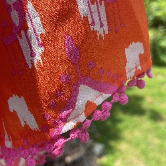 Orange & Pink combo Mudpie mini dress. - Picture 3 of 4